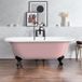 Hudson Reed Vrijstaand Bad Klassiek 173cm x 78cm - Camellia Pink (Roze), met Zwarte Badpoten | Richmond