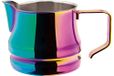 ILSA Evolution Melkkannetje voor cappuccino en latte art, roestvrij staal 18/10, regenboogkleuren, 3 kopjes, inhoud 35 cl