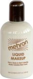 Mehron Vloeibare Schmink op Waterbasis - Wit - 130 ml