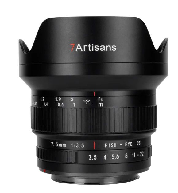7Artisans 7.5mm f/3.5 Ultra-Wide Angle Lens for Canon EF - Black