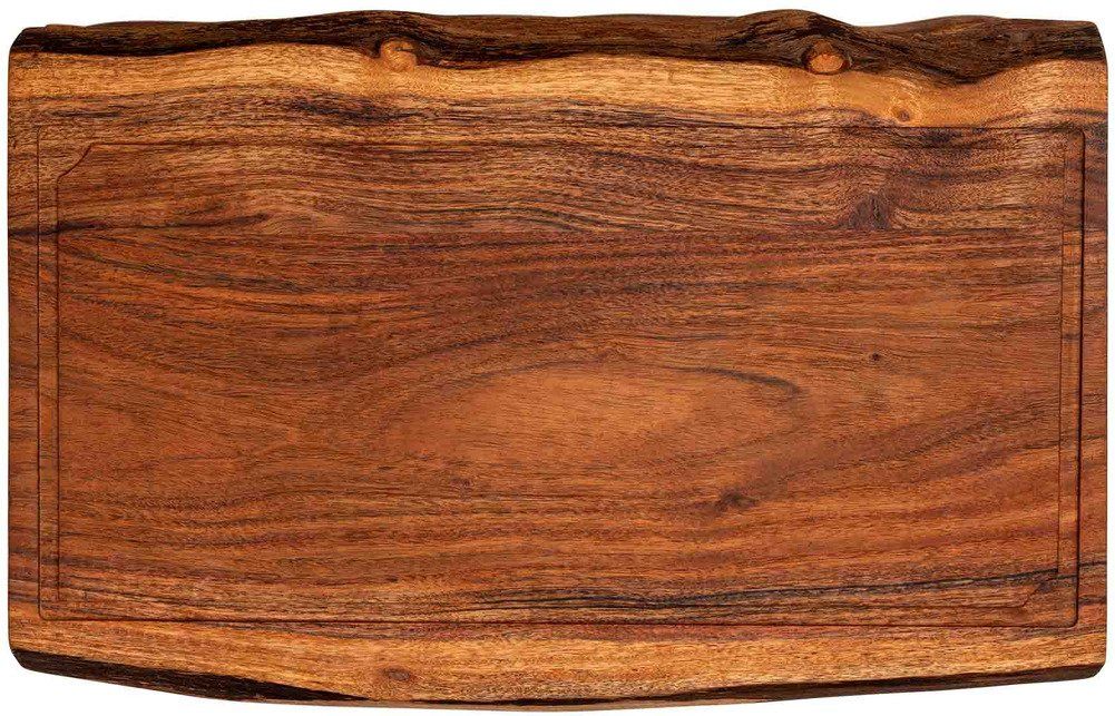 Forged Essentials Snijplank 55cm Acaciahout - Rechthoekig - Met Sapgeul