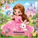 Princess Coloring Book: Cute Princess Designs for Girls, Large Illustrations, Bold and Easy Coloring Pages