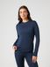 Björn Borg Sportshirt Lange Mouw Vrouwen - Longsleeve Dames - Gerecycled Polyester - Donkerblauw - Maat M