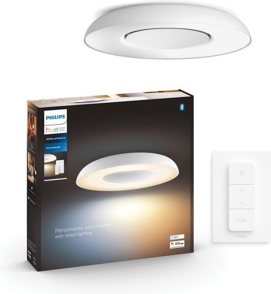 Philips Hue Still - Plafondlamp - White Ambiance - Wit - Incl. Dimmer Switch