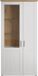 CaliCosy Shade Vitrinekast 95 x 194 cm Wit/Eiken