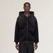 Adidas Y-3 RIBFLUWELEN HOODIE MET LANGE RITSSLUITING
