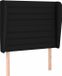 vidaXL Hoofdbord - Tissu - Noir - 103x23x118/128 cm