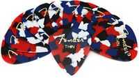 Fender Klassieke celluloid, confetti, 351 vorm, dun, 12 stuks