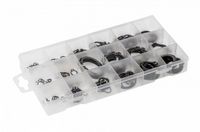Högert Technik - Jeu de circlips externes - 150 Pièces - Noir - Acier - HT8G502