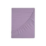 Zer0bed, Hoeslaken voor tweepersoonsbed, effen, 100% katoen, maxi-hoek 30 cm, paars, 180 x 200 cm