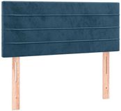 SMARTGROUPSTORE vidaXL Hoofdbord - 100x5x78/88 cm - Donkerblauw Fluweel