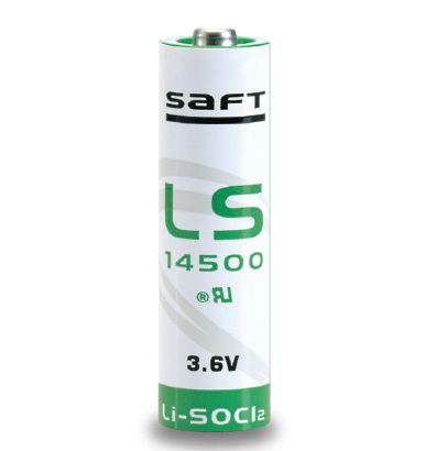 Saft LS 14500 - Huishoudelijke batterij - 2600 mAh - 3,60 volt - groen, wit
