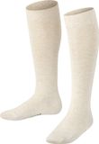 FALKE Family lang eenkleurig katoen kniekousen kinderen beige - maat 31-34