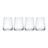 MIKASA Palermo Crystal Stemless wijnglazen, set van 4, 350 ml