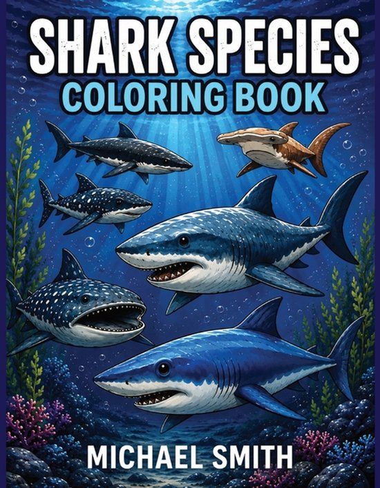 Shark Smith Publishing Shark Species Coloring Book