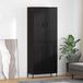 vidaXL Hoge kast, zwart, eikenlook, 69,5 x 34 x 180 cm, houtvezel