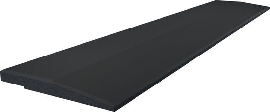 Flow Fitness Oploopprofiel Rubberen - 100 x 20 x 2 cm - Zwart