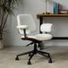 Fauteuil de bureau en similicuir style Mid-Century, réglable en hauteur, pivotant à 360°