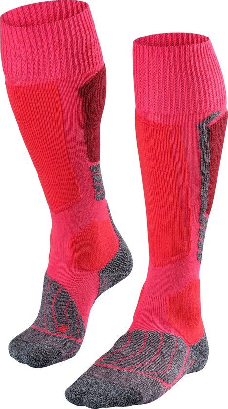 FALKE SK1 Anti Blaren Wintersportsokken Dames Rood - Maat 39-40