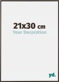 yd. Cadre photo 21x30 cm Plastique Anthracite Evry