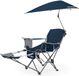 Sport-Brella Verstelbare Campingstoel met Parasol - Blauw