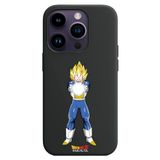 Personalaizer Vegeta beschermhoes voor iPhone 15 Pro, flexibel, zwart