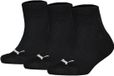 PUMA kids 3P quartersokken zwart II
