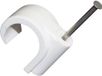 TRU COMPONENTS Spijkerclip 1571797 Bundel-Ø 20 mm Wit (mat) 100 stuk(s)