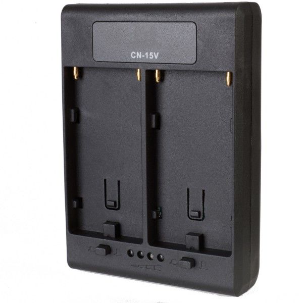 Helios CN-V15 - Batterij-oplader - Zwart - Voor digitale camera's - 2 batterijen