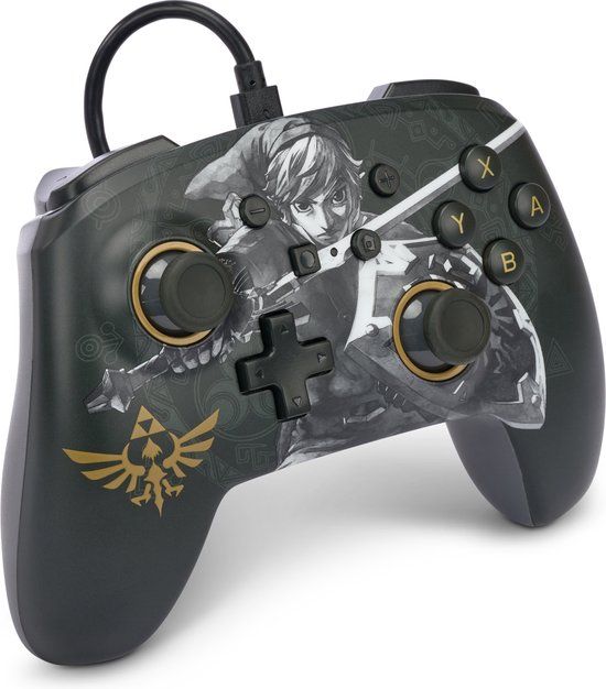 PowerA Nintendo Switch Wired Controller - Battle-Ready Link - Black