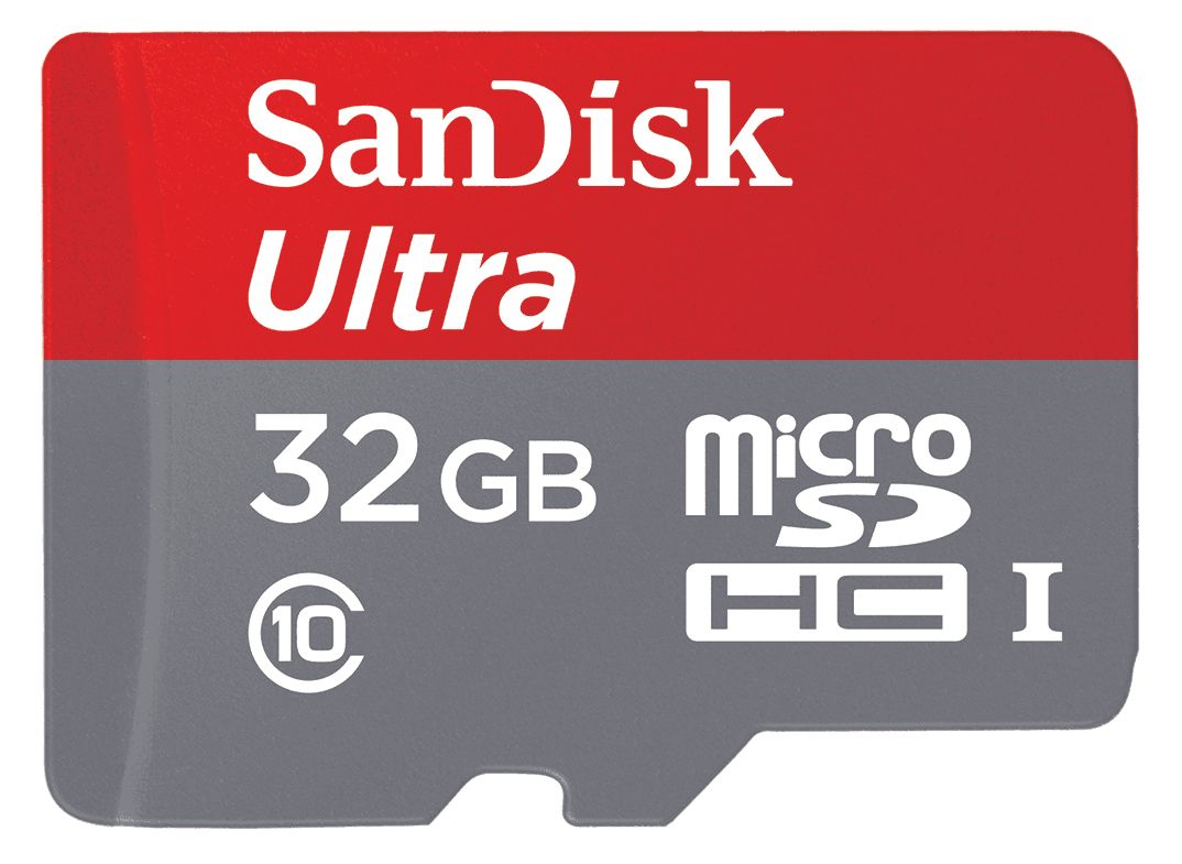 SanDisk Ultra microSDHC 32GB - UHS-I Class 10 with SD Adapter