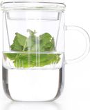 Cosy&Trendy Theeglas met filter - Transparant Glas - 47 cl