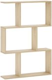 vidaXL Wandplank Sonoma Eiken 72 x 17 x 105 cm Bewerkt hout