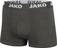Jako Basic - 2-Pack Boxershorts Heren - Antraciet - Maat S