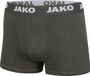 Jako Basic - 2-Pack Boxershorts Heren - Antraciet - Maat S