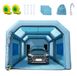 Latios Cabine de pulvérisation gonflable - Tente de pulvérisation portable - 6,8 x 3,5 x 2,8 m - Bleu