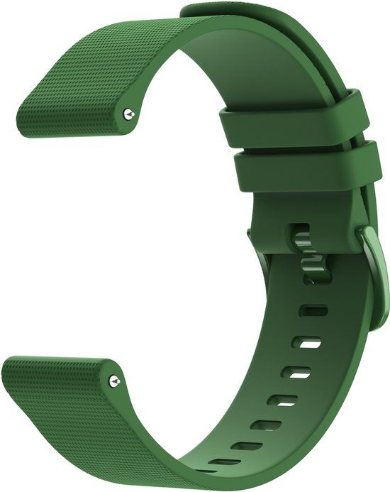 imoshion Siliconen sport bandje met gesp - Universeel 22 mm aansluiting - Donkergroen