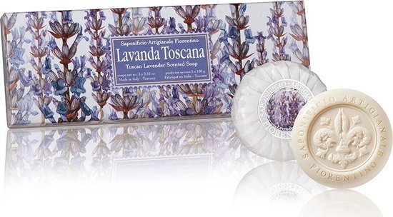 Saponificio Artigianale Fiorentino Saponificio Artigianale Fiorentino Lavanda Toscana Zeep 3 st.