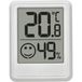 TFA Dostmann Digitale Mini-luchtvochtigheidsmeter voor binnen, 30.5060.02, kamerthermometer, hygrometer, meet vochtigheid en temperatuur, voor het regelen van het klimaat, inclusief batterij, wit