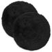vidaXL Kussensloop 2 pcs heerlen zwart ø 40 cm pv fleece