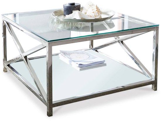 LOBERON Salontafel Stamford zilverkleurig