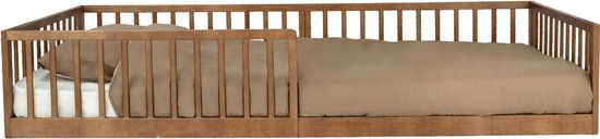 Novi at Home Kinderbed Colorfull Home Vloerbed 90x200 Walnut
