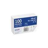 DOHE 30368 indexkaarten, blanco, 180 g, nr. 4, 125 x 200 mm, 100 stuks