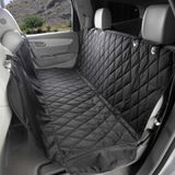 4Knines Hondenstoelhoes met hangmat voor auto's en SUV's - Duurzaam, antislip, waterdicht (Normaal, Zwart)