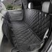 4Knines Hondenstoelhoes met hangmat voor auto's en SUV's - Duurzaam, antislip, waterdicht (Normaal, Zwart)