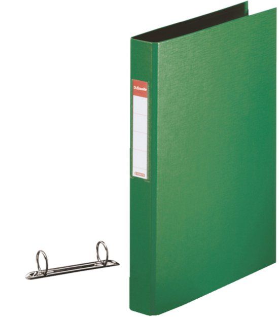 Esselte Vivida Duurzame Kunststof 2-Rings Ringband voor 190 A4 Vel - Rugbreedte van 42mm - Groen