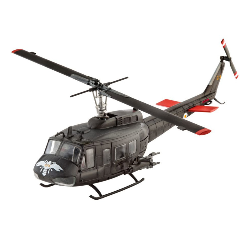 Revell 04983 10 Modellbausatz Bell UH-1H Gunship im Maßstab 1:100, Level 3