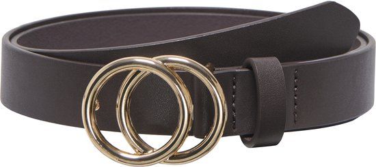Only Kledingriem Onlrasmi Faux Leather Jeans Belt No 15185213 Coffee Bean/light Gold
