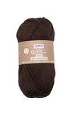 Glorex 5 1004 15 - katoen 100% katoen, veelzijdig inzetbaar voor breien, haken en knutselen, zeer goede kwaliteit, zacht en wasbaar, 50 g, ca. 170 m, bruin