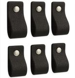 Brute Strength BIGsave B.V. Leren handgrepen - Zwart - 6 stuks - 12,5 x 2,5 cm